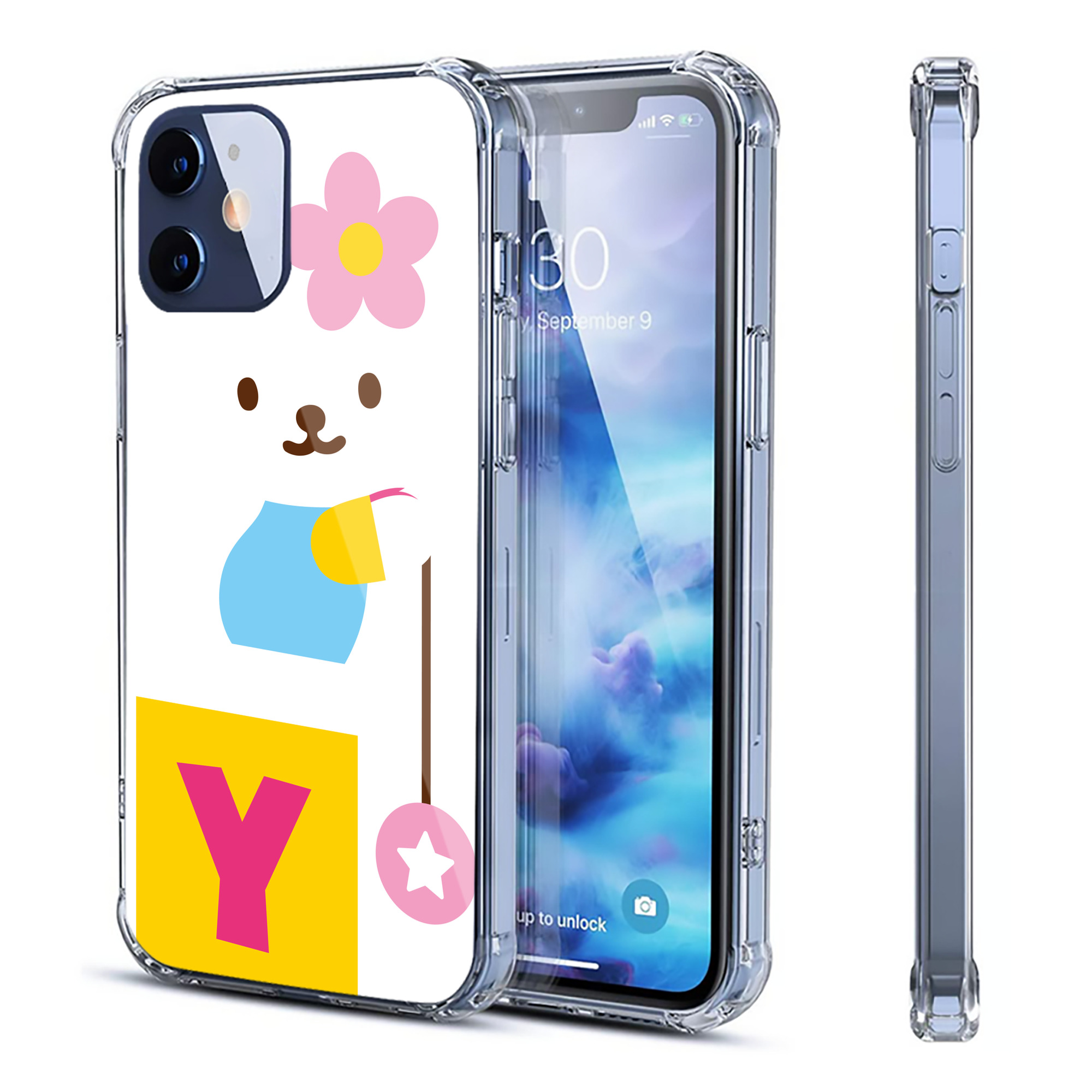（画像用） Hello Kitty ハローキティ 【iPhone 12シリーズ対応】透明スマホケース（クリアソフトケース）